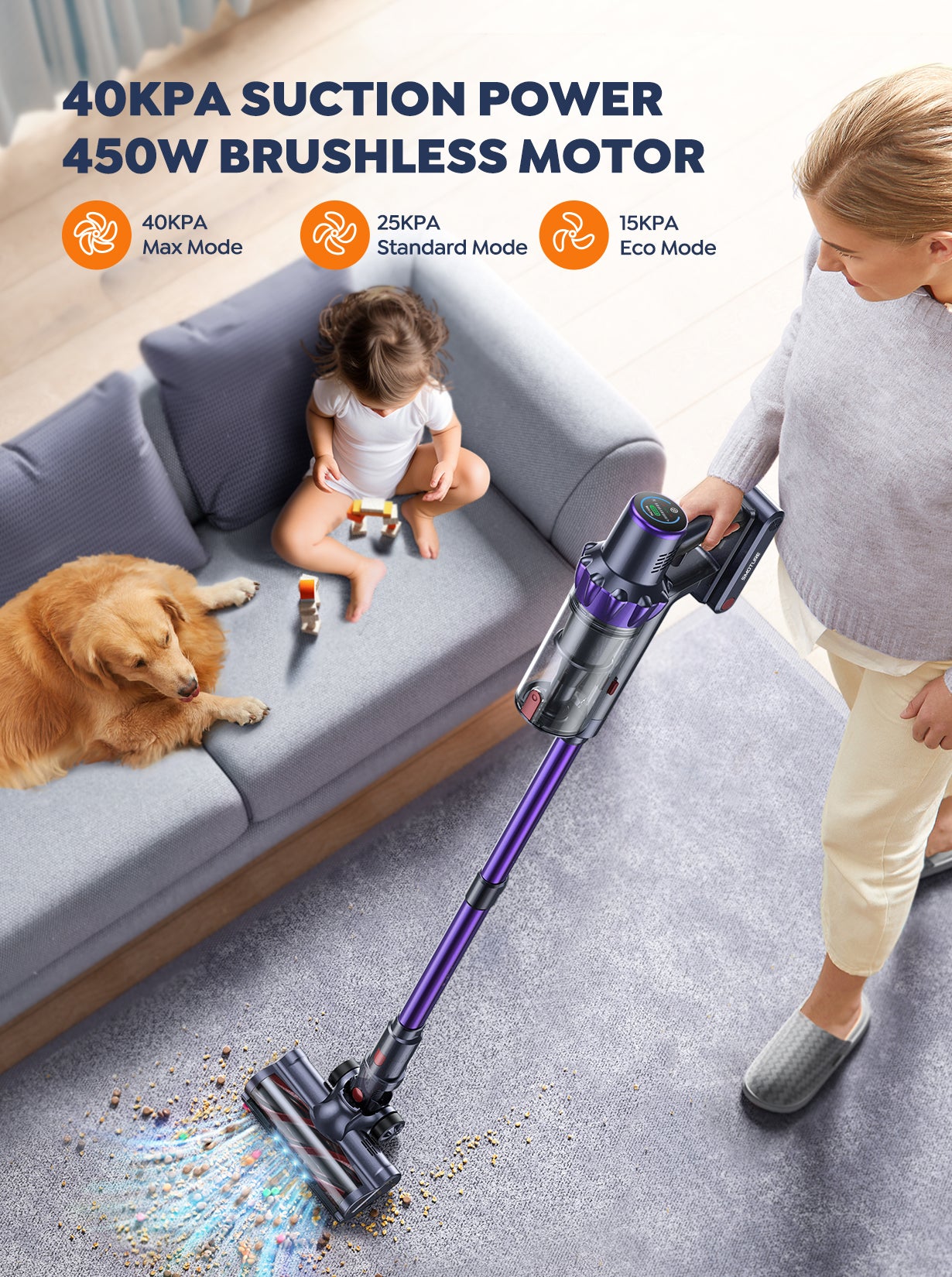 SMOTURE VC70 Cordless Vacuum Cleaner